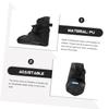 FOMIYES Black PU Foot Cast Cover with Adjustable Straps for Right Foot view 4
