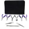 OdontoMed2011 Eyeglass Repair Tool Kit - Set of 9 Optical Optician Tools - Bent Nose Pliers, Rimless Frame Plier Set - Adjusts Eyeglass Arms & Frame view 2