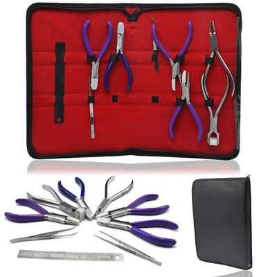 OdontoMed2011 Premium 9 Eyeglass Optical ! Optician Tools Pliers Bent Nose Rimless W/TWEEZER
