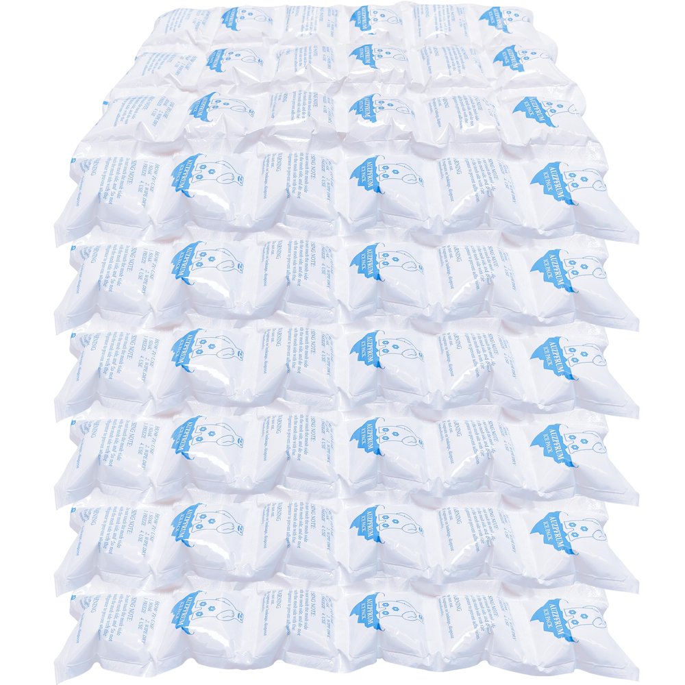 AUZPFRUM Reusable Ice Pack for Shipping Frozen Food 6 Sheets Dry Ice Packs for Cooler Long Lasting Cold Freezer Packs for Mailing Perishables Storage Flexible Ice Packs for Lunch Boxes Bags