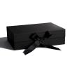 Black Gift Box,Gift Boxes with Lids,10.2x7.4x3.1 Inches Black Gift Box with Ribbon and Magnetic Closure for Wrapping Gifts view 1