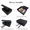 Black Gift Box,Gift Boxes with Lids,10.2x7.4x3.1 Inches Black Gift Box with Ribbon and Magnetic Closure for Wrapping Gifts view 4