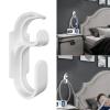 KAEDLEY Single CPAP Hose Holder Hanger for Bed - Dual Hook Anti-Unhook Design | Bedside Wall Mount with Strong Adhesive | Organize Mask & Tubes, Prevent Tangles & Leaks view 1