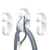 KAEDLEY CPAP Hose Hanger for Bed with Anti-Unhook Feature CPAP Hose Mask Holder Hook Prevents CPAP Tube Leaks and Hoses Tangled Together You to Sleep Better (3 Pieces, White) view 1