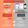 Goba Tea Creatine HCL Capsules  150 Pills | Creatine Hydrochloride Supplement for Men & Women | Easy-to-Swallow Alternative to Monohydrate Powder, Unflavored & Keto-Friendly view 2