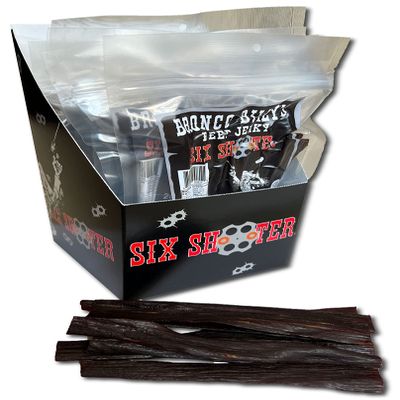 Bronco Billys Beef Jerky Six Shooter Caddy 10 Pack