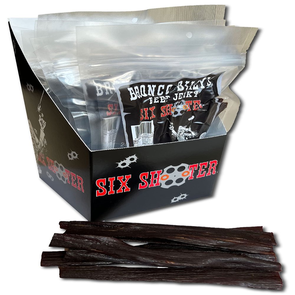 Bronco Billys Beef Jerky Six Shooter Caddy 10 Pack