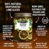 Dehydrated Dried Lime Slices Wheels | 50 + Servings Approx. | 100% Natural No Added Sugars | Cocktails, Wreath Making, Tea, Cakes, Garnish Decoration | Limes For Cocktails | PET Jar |4.9 OZ, 140 Grams view 4