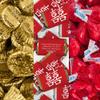 200pcs Personalized Chinese Wedding Candy Kit, Chocolate Party Favors for Guests, Candy Buffet Supplies (Custom Wrapped Miniatures, Kisses, Peanut Butter Cups) view 2