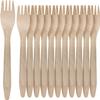 Perfect Stix 100 Pack Disposable Wooden Forks. 6 Inches Long With Longer Prongs.100% All-Natural, Eco-Friendly, Biodegradable and Compostable. Pack of 100 Forks. view 3