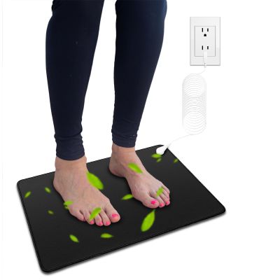Grounding Mat Kit, 15ft Grounding Cord, Use for Ground Foot Mats, Computer Mat, Sleep Mat, Pet,Soft & Cozy, Home Use (23.6" x 13")