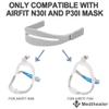 2 Pack CPAP Headgear Compatible with Airfit N30i/P30i & Airtouch N30i, Adjustable Strap for N30i and P30i, Great Value Supplies by Medihealer. view 4