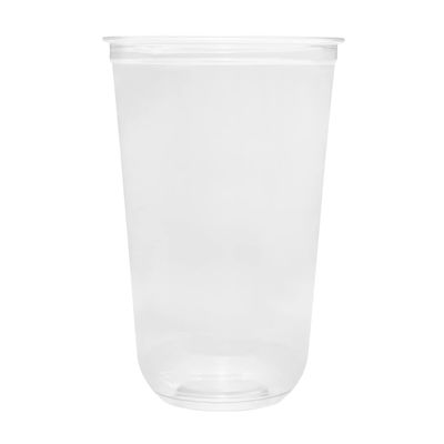 Karat 24oz U-Shape PET Clear Cups - Durable, Recyclable Cold Drink Cups (98mm) (Pack of 600)