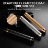 hancigar Cigar Tube Silver Air Tight Travel Cigar Humidor Case (Silvery) Gifts for Men view 4