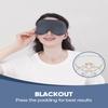 MZOO Luxury Sleep Eye Mask for Side Sleeper Men Women, Zero Eye Pressure 3D Sleeping Mask, Light Blocking Patented Design Night Blindfold, Soft Eye Shade Cover for Travel, Grey view 4