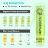 Brightown Rechargeable AAA Batteries, 600mAh NiMH Precharged Triple A Solar Batteries for Solar Lights and Household Devices view 3