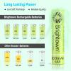 Brightown Rechargeable AAA Batteries, 600mAh NiMH Precharged Triple A Solar Batteries for Solar Lights and Household Devices view 3
