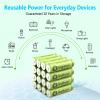 Brightown Rechargeable AAA Batteries, 600mAh NiMH Precharged Triple A Solar Batteries for Solar Lights and Household Devices view 4