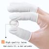 Zxfuture (Approx Between 332-342 PCS) Disposable Latex Finger Cots Anti Static Rubber Fingertips Protective, Disposable Medium Finger Gloves Finger Covers Finger Protectors Fingertips Protector view 4