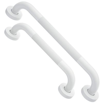 12 Inch / 16 Inch Anti Slip Shower Grab Bar Oil Rubbed White, Munzong Bathroom Grab Bar, Knurled Bathroom Balance Bar,Safety Hand Rail Support Handicap Elderly Injury Senior Assist Bath Handle