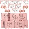 Spakon 32 Pieces Bridesmaid Proposal Box Set Proposal Box Will You Be My Bridesmaid Cards with Envelopes Satin Scrunchie Gift Box for Bridal Shower Wedding Bachelor Party(Flower Style) view 1
