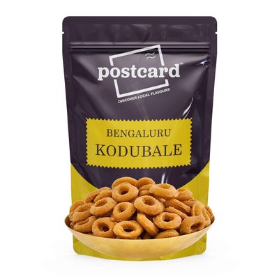 BBRATS Bengaluru Kodubale | Crunchy South Indian Savoury Delight | Healthy Snack with no preservatives | Pack of 2 x 225G | Delicious Murukku Bites | Ready to Eat Tea Namkeen | 450G, 1 Count