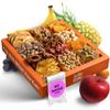 GURU HUNU Dried Fruit Gift Baskets, Nuts Gift Basket - Food Gifts Basket for Thanksgiving, Anniversary, Birthday, Christmas - Gift Basket Dry Natural Fruits - Holiday Dry Fruits and Nuts Gift Box view 1