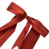 50 Burgundy 10" Pre Tied Satin Ribbon Bows with Metallic Gold Trim - Gift Wrapping DIY Wedding Birthday Favor Decorations view 2