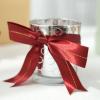 50 Burgundy 10" Pre Tied Satin Ribbon Bows with Metallic Gold Trim - Gift Wrapping DIY Wedding Birthday Favor Decorations view 3