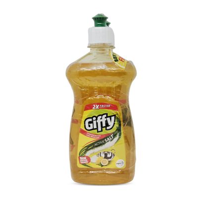Giffy Lemon and Active Salt Dishwash Cleaning Gel, 500ml