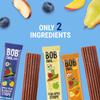 BOB SNAIL Healthy Fruit Snacks for Kids and Adults  30 Fruit Leather Snacks with Pear & Apple, Blueberry, Mango  Vegan Low-Carb Variety Pack Strips for Kids  Sugar Free Jerky Bars view 3