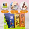 BOB SNAIL Healthy Fruit Snacks for Kids and Adults  30 Fruit Leather Snacks with Pear & Apple, Blueberry, Mango  Vegan Low-Carb Variety Pack Strips for Kids  Sugar Free Jerky Bars view 4