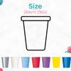 Trimming Shop Premium Disposable Paper Cups, 9oz (266ml) Hot Pink Party Cups Disposable Party Tableware for Indoor, Outdoor Dining, Birthday, Wedding, BBQ, Garden Party, 14pcs view 2