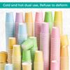 Trimming Shop Premium Disposable Paper Cups, 9oz (266ml) Hot Pink Party Cups Disposable Party Tableware for Indoor, Outdoor Dining, Birthday, Wedding, BBQ, Garden Party, 14pcs view 3