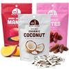 Mavuno Harvest Organic Dried Fruit Variety Pack | Dried Mango, Coconut, and Dates | Healthy, Vegan, No Sugar Added, Non GMO Snacks for Kids & Adults | 2 Ounce, Pack of 3 view 1