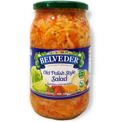 Belveder Old Polish Style Salad 31.74 oz 900g, Vegan, Non-GMO, Gluten-Free Pack of 1