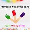 Concession Essentials Heavy Duty 12oz Snow Cone Cups with 8" Neon Spoon Straws and Candy Spoons, Yellow, Pink, Green, Blue (YPGB20CT), 70 Piece Set view 4