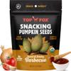 Top Fox Snacks BBQ Pumpkin Seeds to Eat (Barbecue, 3.5 oz  6 Pack) - Gluten Free Snacks, Healthy Protein Snacks, Keto Friendly Snacks, Allergen Free Snacks, Paleo & Vegan - Organic Pop-Roasted view 1