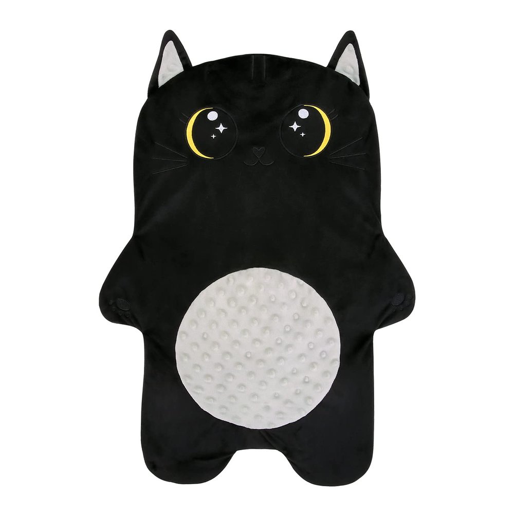 PEACE PETS Weighted Lap Pad Animal for Kids - 5 lbs or Custom Weight up to 20lbs - 23.5x16in - Washable Weighted Lap Blanket for Kids Adults School Sleep Pal Cat - Empty