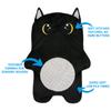 PEACE PETS Weighted Lap Pad Animal for Kids - 5 lbs or Custom Weight up to 20lbs - 23.5x16in - Washable Weighted Lap Blanket for Kids Adults School Sleep Pal Cat - Empty view 3