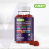 Viteey Womens Multivitamin Gummies - Immune Support - 12 in 1 Essential Vitamins & Minerals - Vitamin A, C, D3, E, B6, B12, Folic Acid, Biotin, Calcium, Zinc & More - Vegetarian - Raspberry Flavored view 2