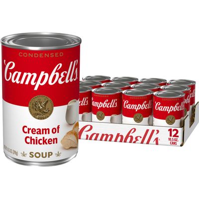 Campbell's Condensed Cream of Chicken Soup, 10.5 oz Can (12 Pack)