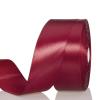 YASEO 1 1/2 Inch Dark Red Solid Satin Ribbon, 50 Yards Craft Fabric Ribbon for Gift Wrapping Floral Bouquets Wedding Party Decoration view 1