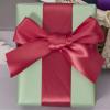 YASEO 1 1/2 Inch Dark Red Solid Satin Ribbon, 50 Yards Craft Fabric Ribbon for Gift Wrapping Floral Bouquets Wedding Party Decoration view 2