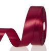 YASEO 1 Inch Dark Red Solid Satin Ribbon, 50 Yards Craft Fabric Ribbon for Gift Wrapping Floral Bouquets Wedding Party Decoration view 1