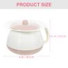 Operitacx Portable Potty Urinal with Lid 8.18 Inch Plastic Chamber Pot for Adults Kids Elderly Women Men Convenient Spill-Proof Bedside Pot view 3