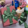 YASEO 1 1/2 Inch Dark Green Solid Satin Ribbon, 50 Yards Craft Fabric Ribbon for Gift Wrapping Floral Bouquets Wedding Party Decoration view 4