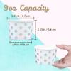 MATICAN Paper Ice Cream Cups - 50-Count 9-Oz Disposable Dessert Bowls for Hot or Cold Food, 9-Ounce Party Supplies Treat Cups for Sundae, Frozen Yogurt, Soup, Silver Foil Polka Dots view 4