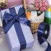 YASEO 1 1/2 Inch Navy Solid Satin Ribbon, 50 Yards Craft Fabric Ribbon for Gift Wrapping Floral Bouquets Wedding Party Decoration view 4