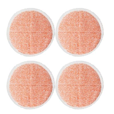 Electric Mop Pads, 7.28in Round Heavy Scrub Pads, Spin Mop Pads for Floor Cleaning (4 Pack)